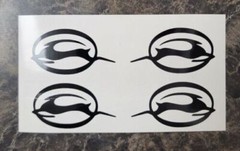 (4) 2″ Impala Chevy Logo Wheel Vinyl Decal Car Sticker Chevrolet SS LS RS