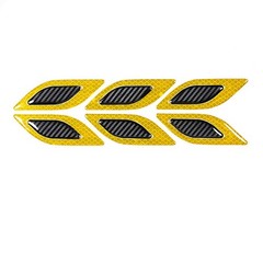 6Pcs Cool Red/Blue/White/Yellow/Green PVC 9cm x 3.5cm Car Reflective Stickers