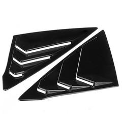 For Honda Civic Sedan 2022-2025 Pair Rear Window Louver Vent Shade Shutter Cover