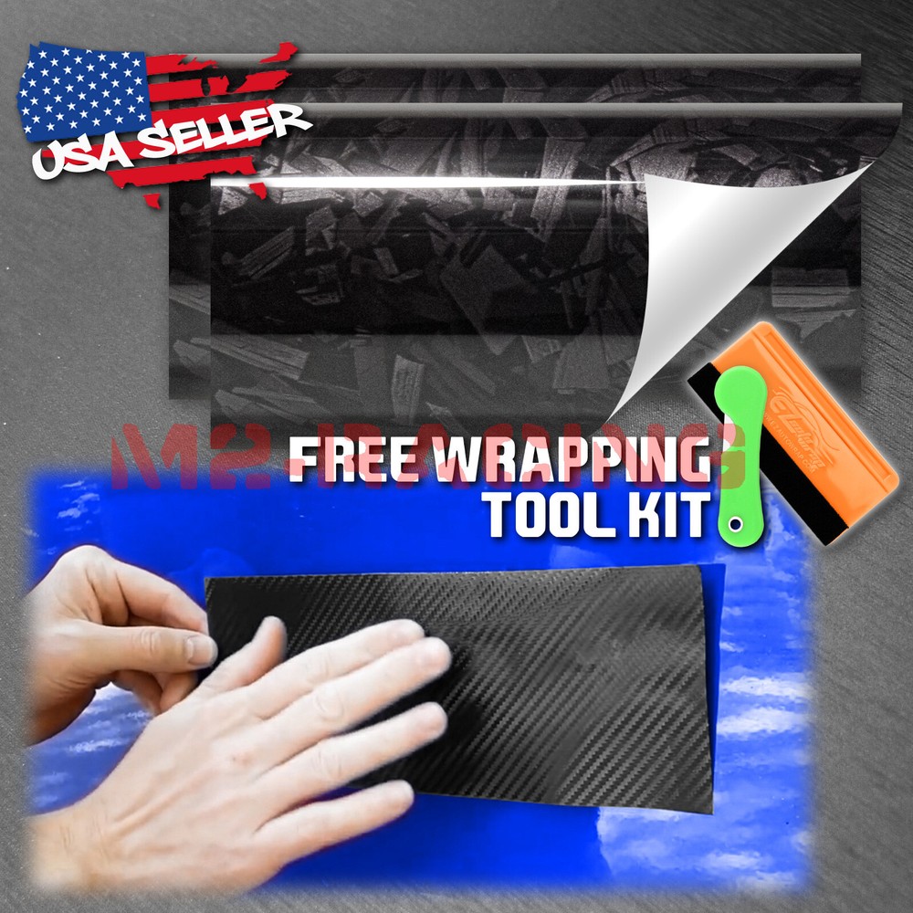 PET Marble Forged Gloss Carbon Fiber Vinyl Wrap For Chevy Bowtie Emblem Overlay