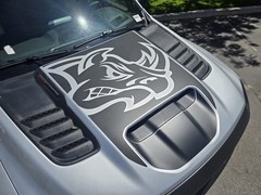 Ram Rho Hood Graphics With Rhino Mopar Licensed Product 2 Piece Vinyl Stickers