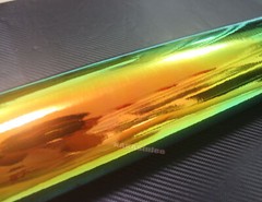 Magic Rainbow Chameleon Mirror Car Glossy Chrome Vinyl Wrap Sticker Air Free US