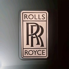 Pair of original ROLLS ROYCE decals stickers NOS Parts Racing 5″x3″