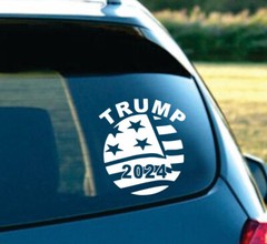 Trump 2024 decal for car, window 6 inches