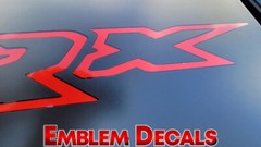 Ram 1500 TRX Hood Decal Inner Letter Inserts Overlay 2022