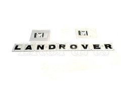 LR3 LR4 Front Hood Land Rover Name Plate Lettering in Gloss Black Finish Genuine