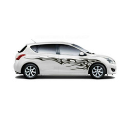 Car Body Side Flame Graphics Stripes Sticker Vinyl Decal DIY Decoration 1 Pair