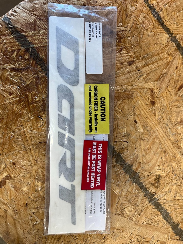 DART Sticker Vinyl Side Decal Nameplate (CARBON FIBER)