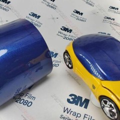 3M 1080 / 2080 Scotchprint Gloss Deep Blue Metallic Vinyl Car Wrap Film | G217
