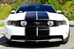 FOR Ford MUSTANG 10″ Plain Twin Rally Racing Stripes Decal Vinyl Graphic 36 FEET