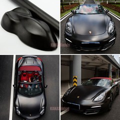 50FT Black Entire Car Wrap Satin Chrome Glitter Pearl Metal Vinyl PVC Sticker AX