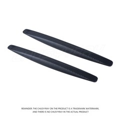 2Pcs Black Soft Rubber Anti-rub Protector Car SUV Bumper Edge Guard Strip DIY