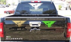 Peeking Monster eyes for top looking down trunk of car window bumper windshield