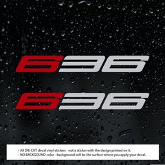 (2pcs) 636 Decals for ZX-6R ZX6R | Die Cut Vinyl Stickers for Motorcycles