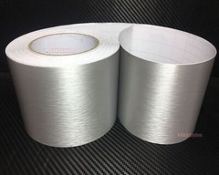 12inch Wide Silver Car PVC Metal Brushed ALUMINUM Vinyl Wrap Sticker Tape Strips