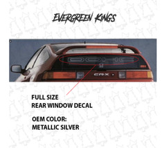 DOHC JDM Rear Hatch Window Decal for CRX CR-X Si SiR Import Windshield Banner