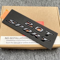 Sport Rear Trunk Letter Badge Emblem Nameplate Gloss Black For Honda Accord
