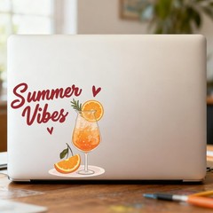 Summer Drinks Stickers Vinyl Customizable Self-adhesive for Car windows
