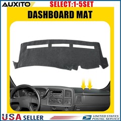 Gray Dash Mat for Chevrolet Avalanche 1500 2500 2001-06 Dashboard Cover Pad 1-5X