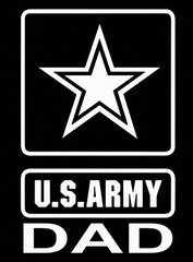 Army dad decal choose color military proud parent armed forces hero usa america