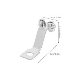2 Pcs Stainless Steel Fencing Foil Hanger Wall Mount For Storage