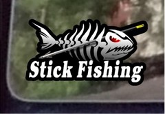 ProSticker 1523 (One) 3.5″ x 7″ Stick Fishing Bowfishing Decal Sticker