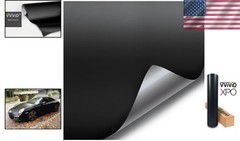 Universal Matte Black Vinyl Wrap 1ft x 2ft – Air Release for Flawless Finish