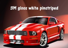 Ford MUSTANG 10″ DUEL Twin Vinyl Racing Stripes Decals 1/2″ Pinstriped 40 FEET