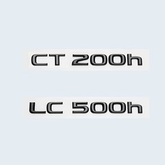Glossy Black 3D ABS Letters Number CT200h LC500 LC500h HYBRID Emblem For Lex*us