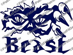 Beast,Beast Mode,Fear The Beast,12″x9″,Beast Mode,Fitness,Motivation,Vinyl Decal