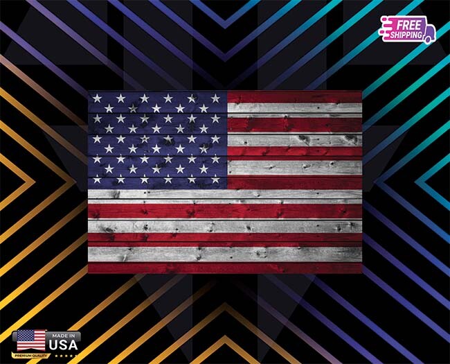 USA FLAG MAP US PAINTED LAPTOP DECAL STICKER FLAG LAMINATED FREE GIFT