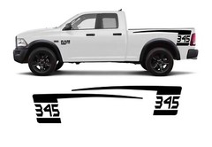 Hockey Stick Side Stripes Compatible with Dodge RAM Trucks 1500 2500 3500. X2