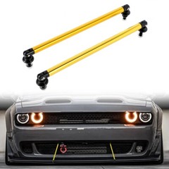 Adjustable Front Bumper Lip Splitter Strut Rod Tie Support Bar Universal 2pcs