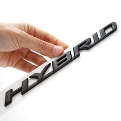Metal 3D HYBRID Emblem Car Body Fender Side Door Rear Trunk Badge Decal Sticker