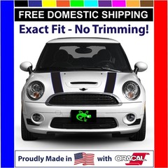 Black Hood Stripes for Mini Cooper 2007-2013 R56 Exact Fit No trimming