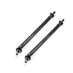 2x Adjustable Front Bumper Lip Splitter Spoiler Strut Rod Tie Support Bar Black