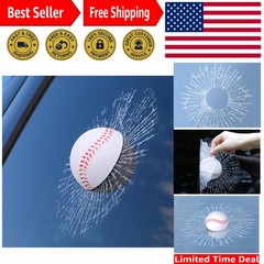 Durable Funny Baseball 3D Car Sticker – Waterproof & Easy to Apply