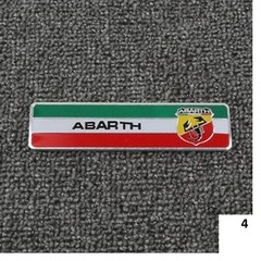 3D Metal Scorpio ABARTH Emblem Sticker Car Body Rear Trunk Badge for Fiat