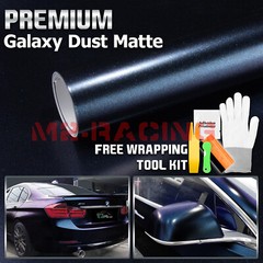 Galaxy Dust Matte Midnight Blue Metallic Car Sticker Decal Vinyl Wrap Sheet Film