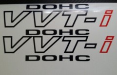 Car Stickers VVT-I DOHC VVTI 11” Vinyl Side Trunk Decals 2PCS set CF716