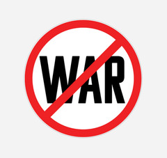 10-Pack NO WAR Stickers – 2″x2″ Anti-WAR Bumper Decals – Water-Resistant