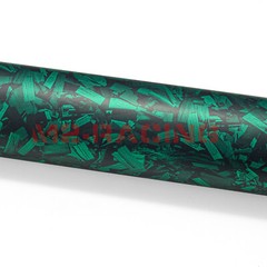 ESSMO PET Marble Forged Matte Carbon Fiber Emerald Green Car Vehicle Vinyl Wrap