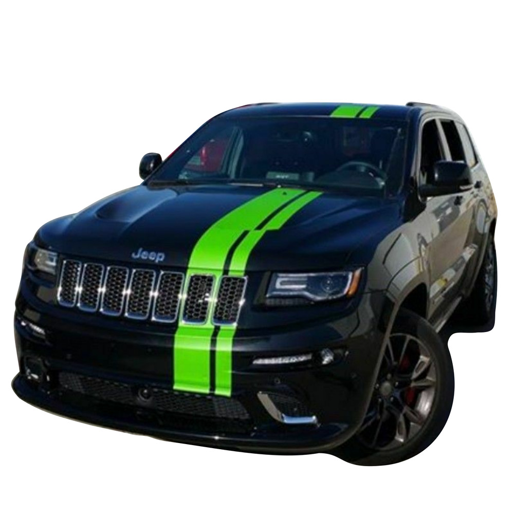 Sticker Decal Stripes Kit for Jeep Grand Cherokee Light LED Roof SRT8 Bumper WK2