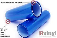 Rvinyl Headlight Tint Film Vinyl Decal Wrap Sheet Roll Blue Smoke – 24 x 24″