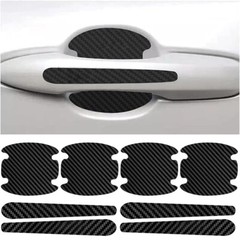 8pcs Car Door Handle Bowl Anti Scratch Sticker Protector Black Accessories