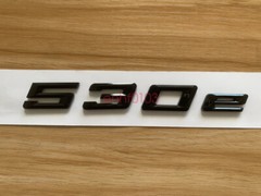 Gloss Black 3D ABS Letters Trunk 530e Emblem Rear Badge for BMW 2017-2022 530e
