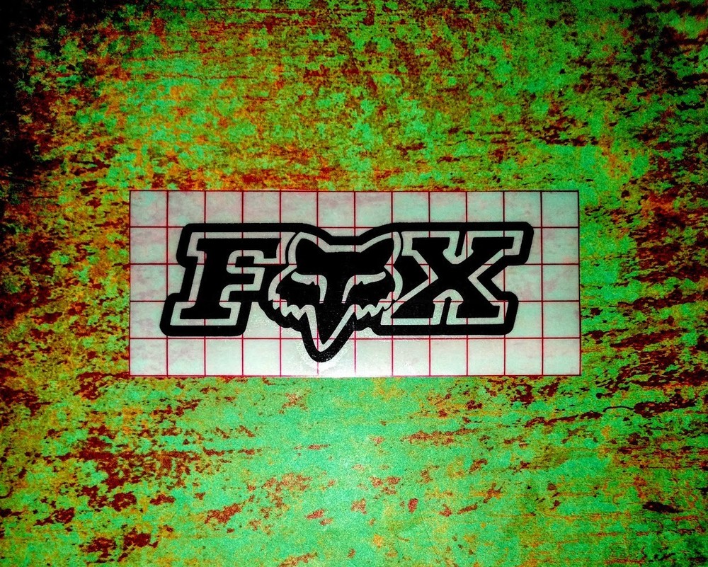 Fox Racing Vinyl Decal | Motocross | MX Life | Helmet Window Fairings Graphic