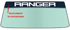 FITS FORD RANGER VEHICLE WINDSHIELD BANNER DIE CUT DECAL – WITH APPLICATION TOOL