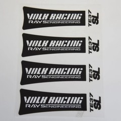 Full Set 8pcs Volk Racing TE37 SL Rays Engineering Wheel Rim Decal Sticker Kit