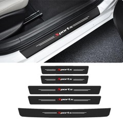 5Pcs Car Scuff Sill Cover Guard Sticker Protector For Car Front Rear Door Bumper